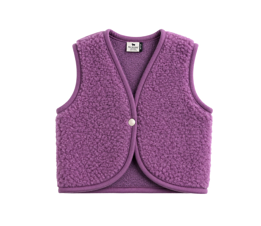 Alwero - Bodywarmer LULU, ultra light, Biowolle, French Violet