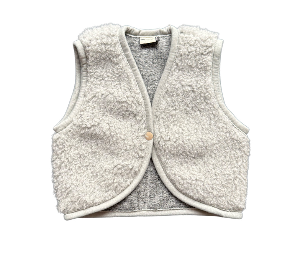 Alwero - Bodywarmer LULU, ultra light, Biowolle, Silver