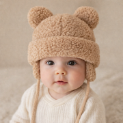 Alwero - Mütze, BABY BEAR, Sand Brown, Biowolle