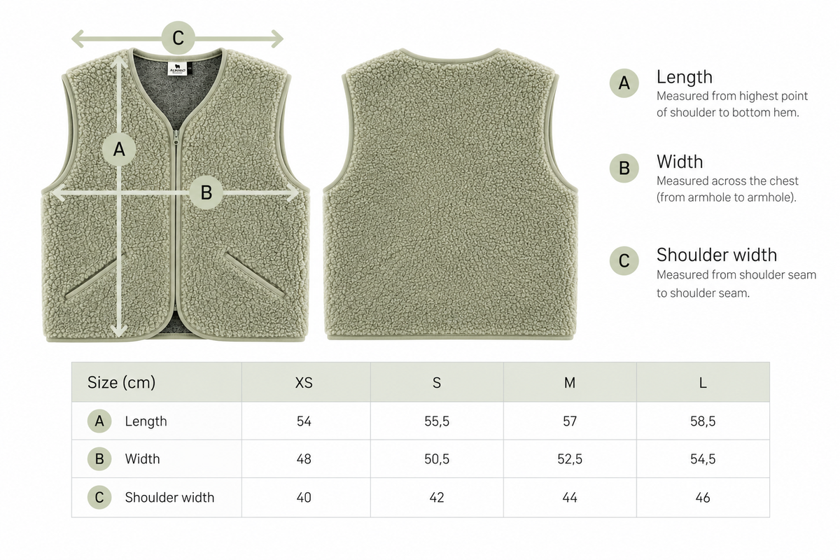 Alwero - Weste "POS" Adult, Biowolle, CORAL, ultra light