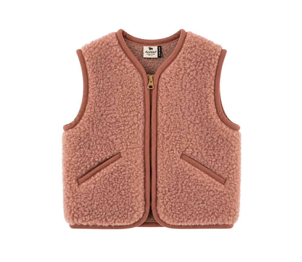 Alwero - Bodywarmer "POS" Junior, RUGBY TAN, Merinowolle, ultra light - LIMITED EDITION
