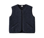 Alwero - Weste "POS" Adult, Biowolle, DEEP BLACK, ultra light