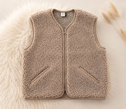 Alwero - Weste "POS" Adult, Biowolle, TAN, ultra light