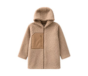Alwero - Jacke "PATA" Adult mit Kapuze, TAN, Biowolle Ultra Light