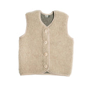 Alwero - Bodywarmer "PO" Adult, Biowolle, SAND BROWN, ultra light