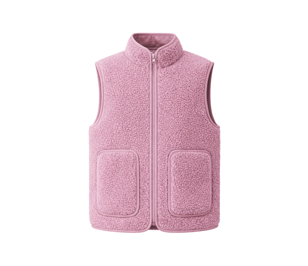 Alwero - Bodywarmer RUDI Junior, Venetian Pink, Biowolle ultra light