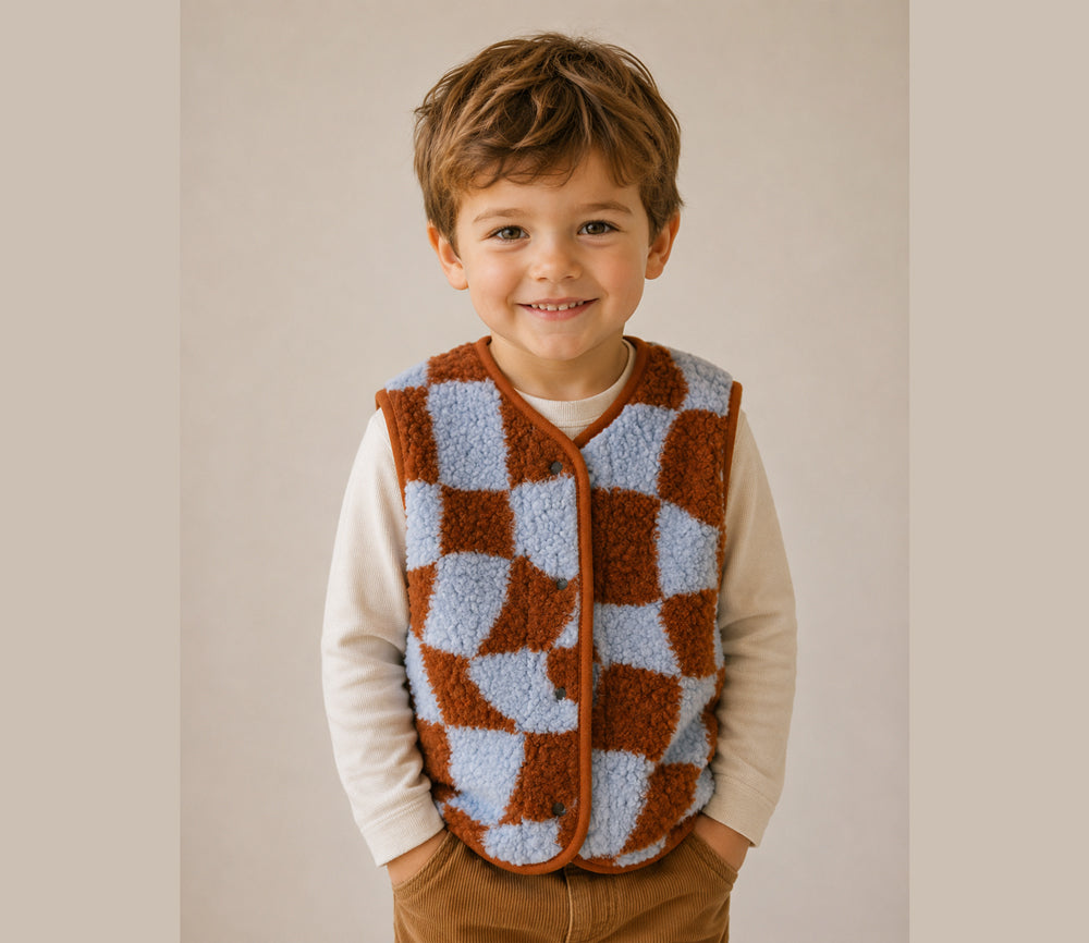 Alwero - Bodywarmer "TYB" Junior, FLOW DUO, Merinowolle, ultra light