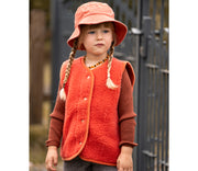 Alwero - Bodywarmer "TYB" Junior, Biowolle, CORAL, ultra light, LIMITED EDITION