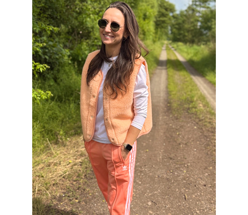 Alwero - Bodywarmer "TYB" ADULT, Biowolle, APRICOT, ultra light, LIMITED EDITION