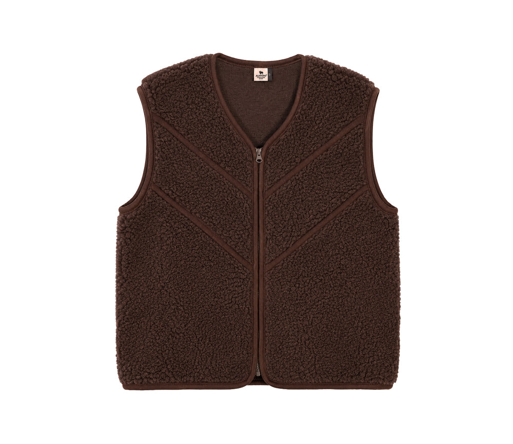 Alwero - Bodywarmer "TIDE" , Merinowolle, CHOCO MARTINI, ultra light mit Seitentaschen - LIMITED EDITION