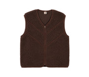 Alwero - Bodywarmer "TIDE" , Merinowolle, CHOCO MARTINI, ultra light mit Seitentaschen - LIMITED EDITION