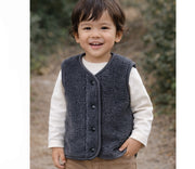 Alwero - Bodywarmer "TYB" Junior, Biowolle, Anthracite, ultra light