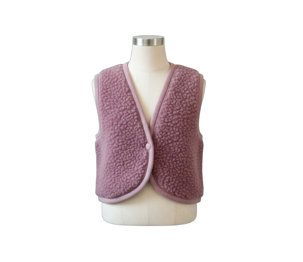 Alwero - Bodywarmer LULU, ultra light, Biowolle, Venetian Pink