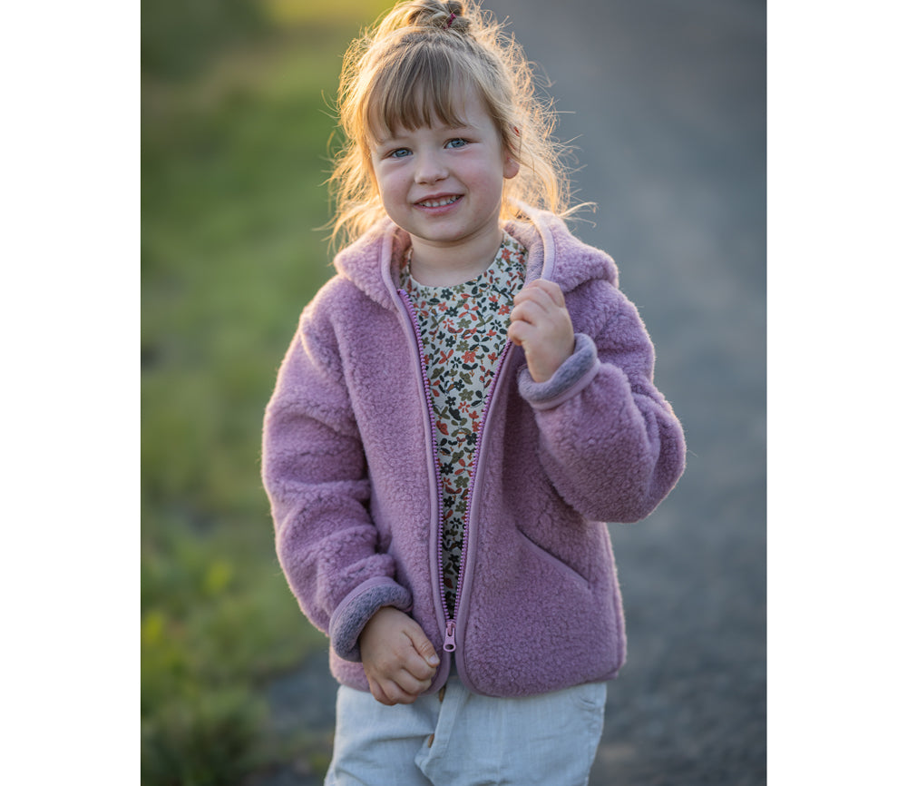 Alwero - Übergangsjacke "YPOS" Junior, Biowolle, VENETIAN PINK, ultra light