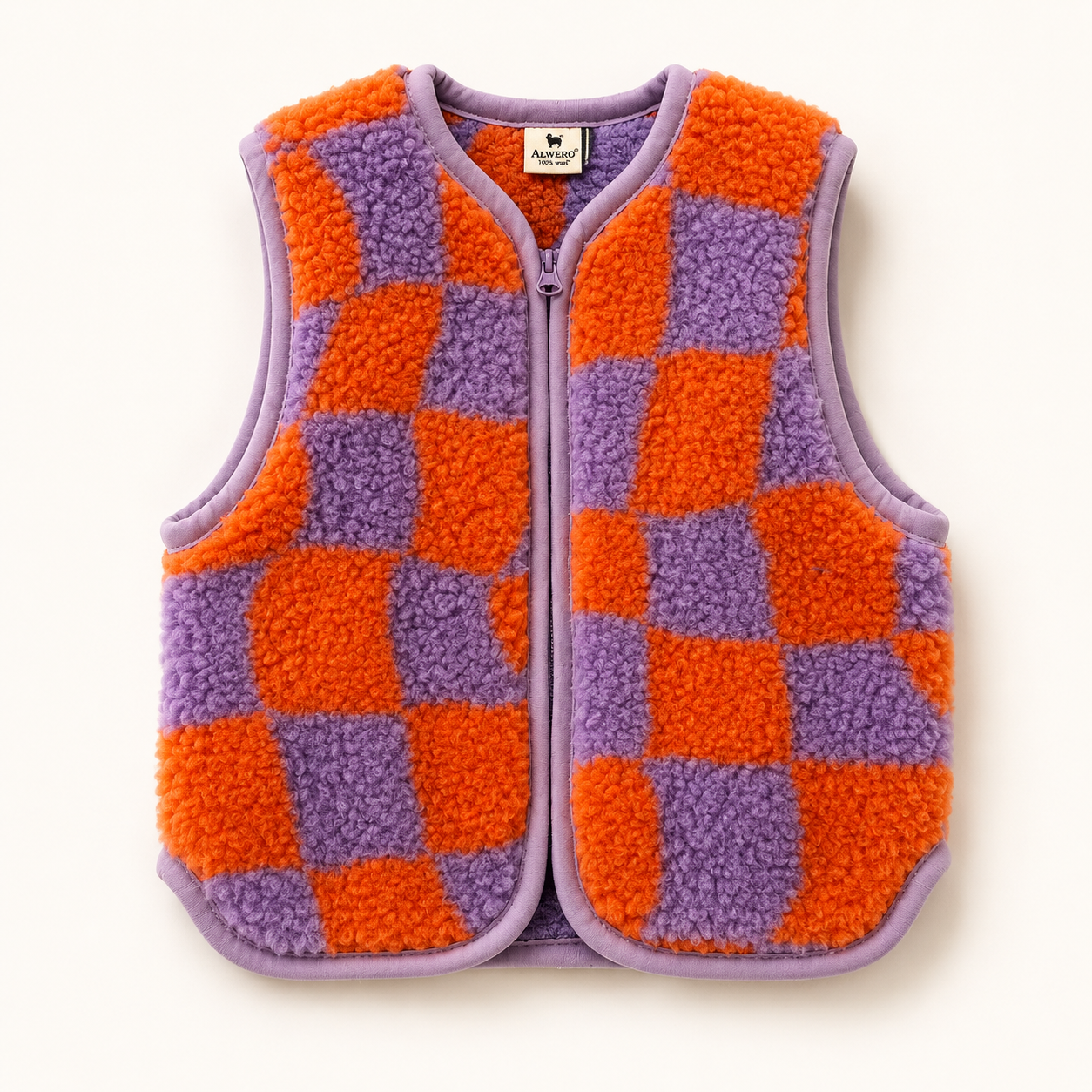 Alwero - Weste "ALF ZIP" JUNIOR, FLOW DUO 2, Merinowolle