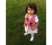 Alwero - Bodywarmer "LULU" Junior, CHERRY, Merinowolle, ultra light - LIMITED EDITION