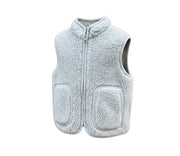Alwero - Bodywarmer RUDI Junior, Silver, Biowolle
