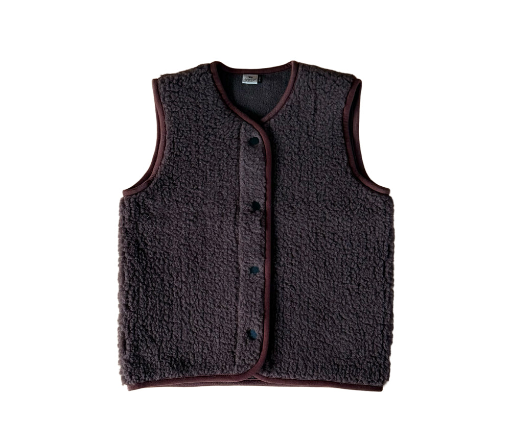 Alwero - Bodywarmer "TYB" Junior, Biowolle, Chocolate Martini, ultra light