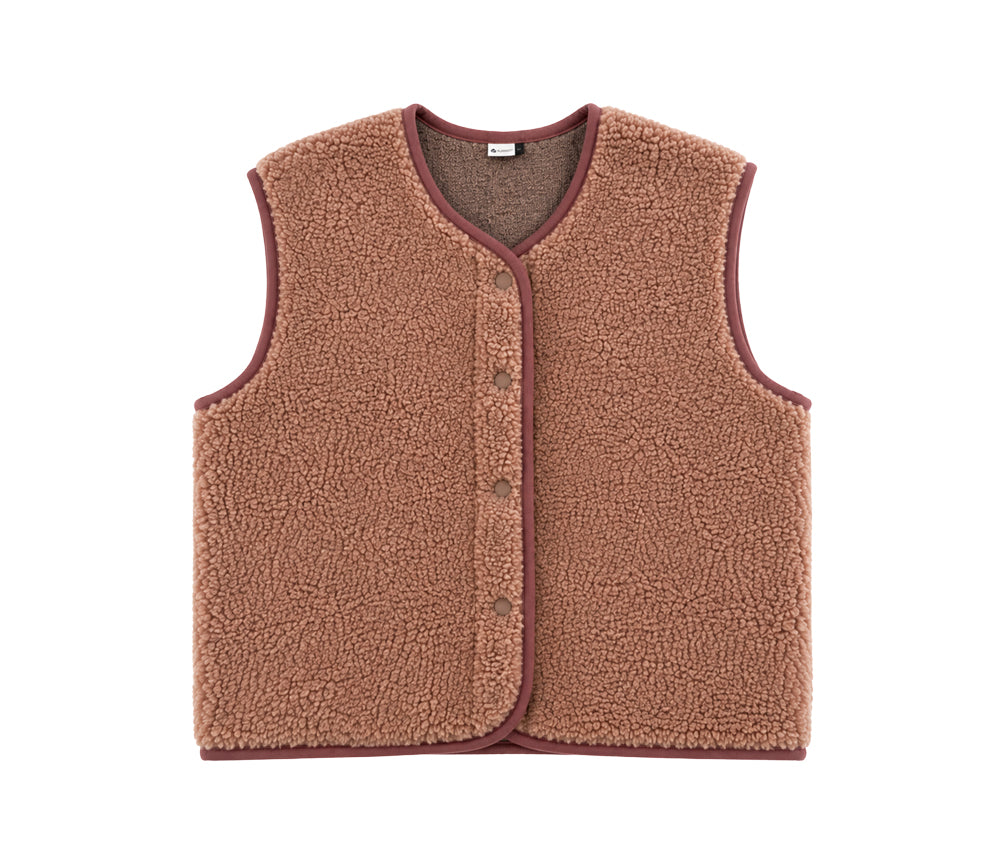 Alwero - Bodywarmer "TYB" ADULT, RUGBY TAN, Merinowolle, ultra light
