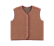 Alwero - Bodywarmer "TYB" ADULT, RUGBY TAN, Merinowolle, ultra light