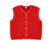 Alwero - Weste "TYB" Adult,  Coral, Biowolle Ultra Light