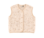 Alwero - Vest "TYB" Adult, BEIGE MULTI DOTS, organic wool Ultra Light