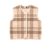 Alwero - Weste "TYB" Adult, SCOTCH BEIGE, Biowolle Ultra Light
