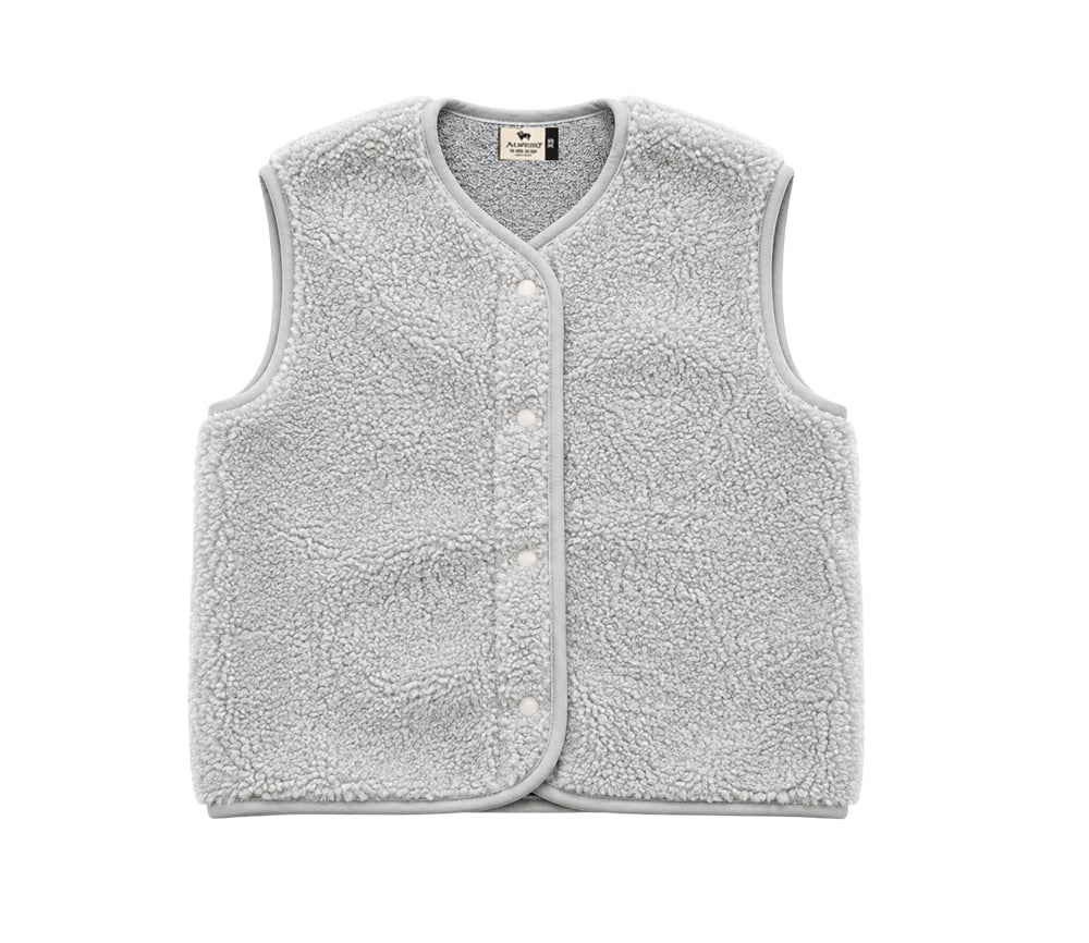 Alwero - Weste "TYB" Adult, Biowolle, Silver