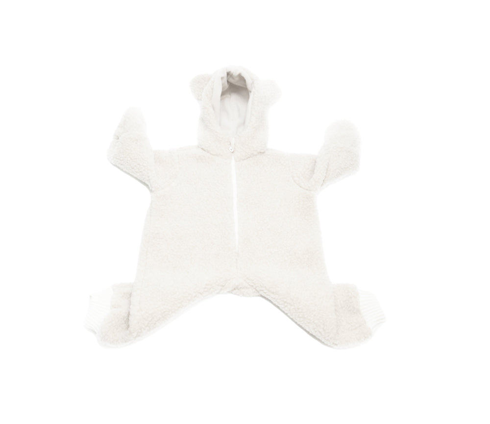 Alwero - Baby Overall "Bears", Biowolle, Natural