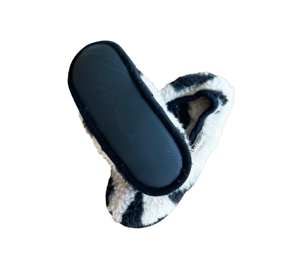 Alwero - Hausschuhe, Ballerina Junior, LEO Gepard, Biowolle