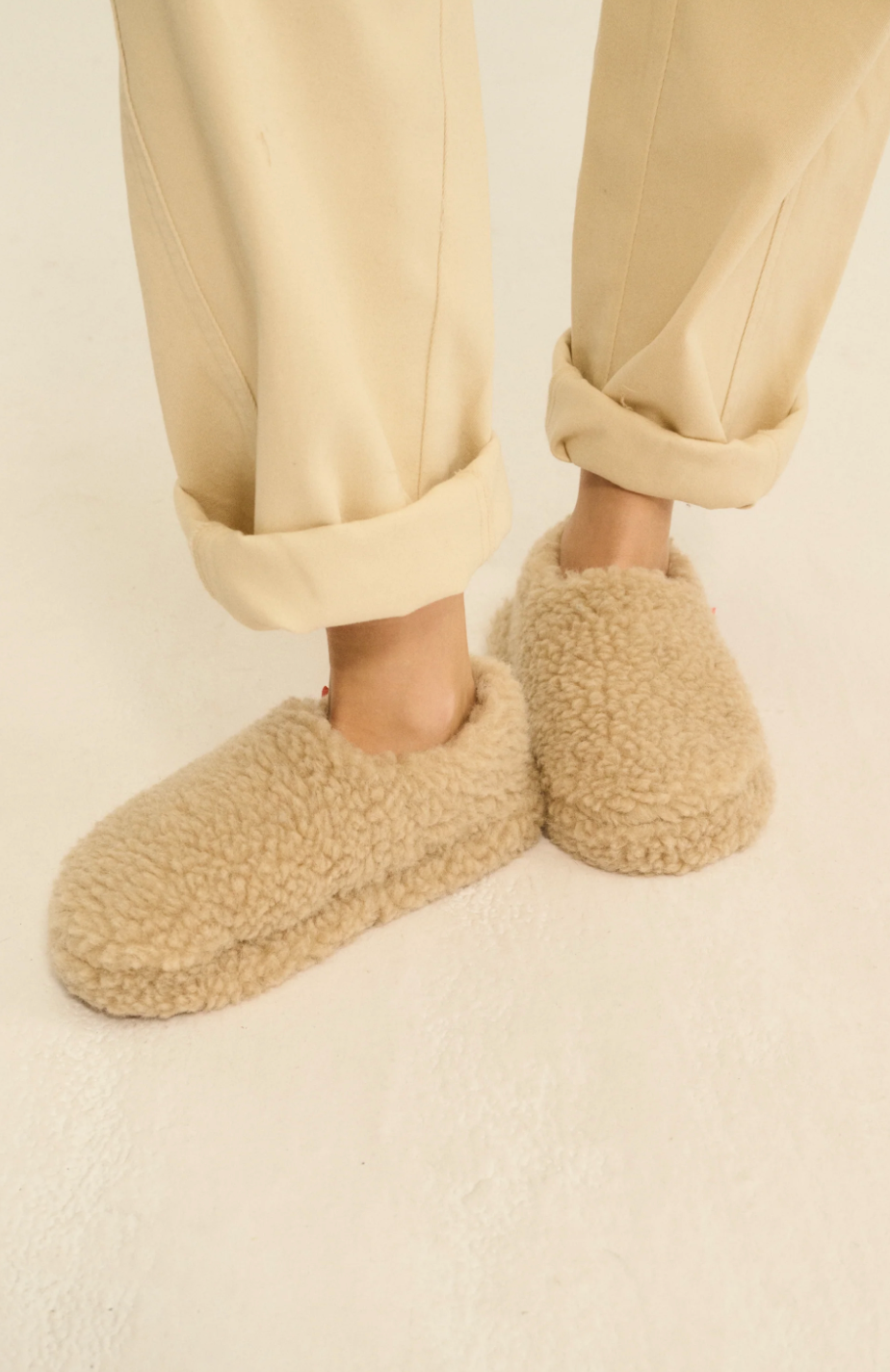 Alwero - Hausschuhe, SIBERS, Adult, Beige, Biowolle