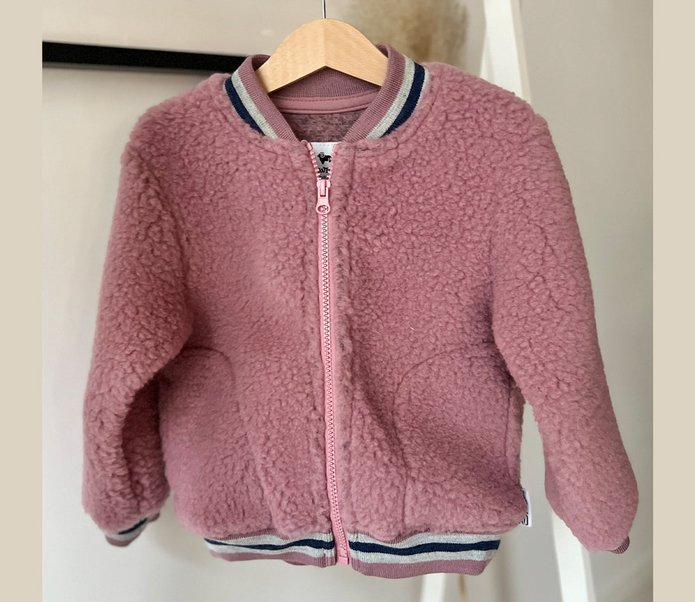 Alwero - Jacke BOOM Jr., Venetian Pink, Biowolle, ultra leicht