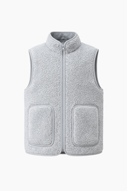 Alwero - Bodywarmer RUDI Adult, SILVER, Biowolle ultra light