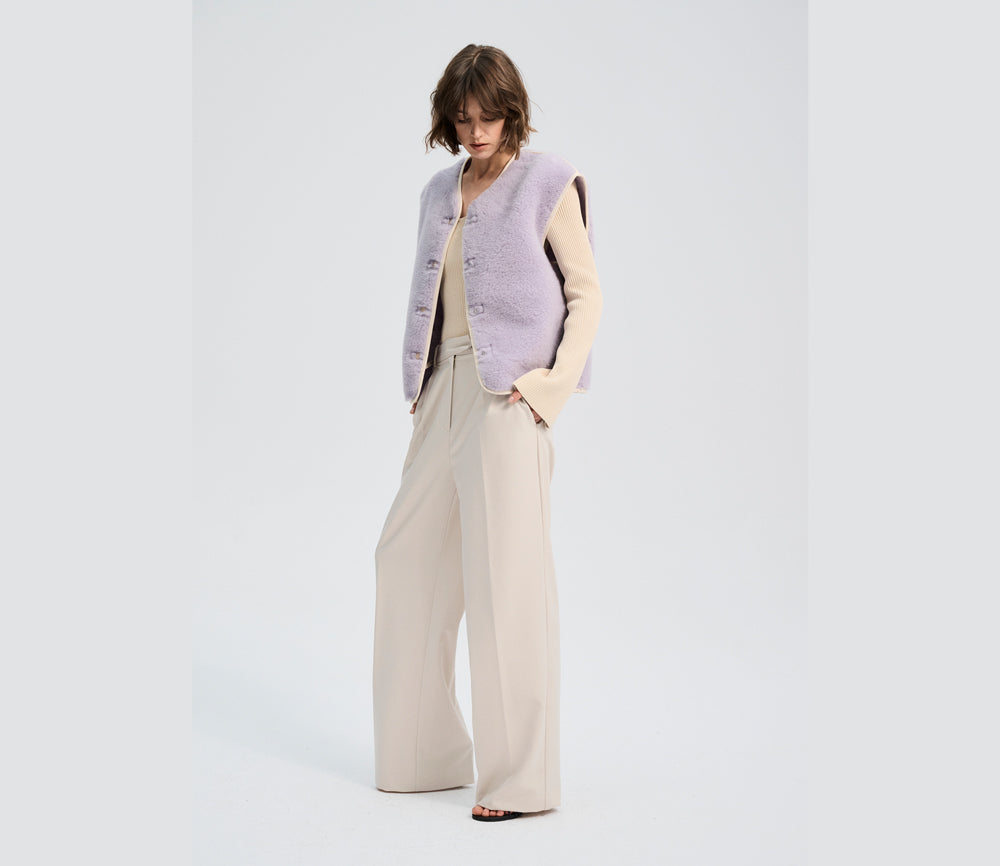 Alwero - LIMITED EDITION, Weste Women CLOUD, Biowolle, Lilanice