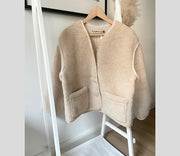 Alwero - LIMITED EDITION, Jacket Women CLOUDY, Biowolle, Alabaster