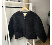 Alwero - LIMITED EDITION, Jacket Women CLOUDY, Biowolle, Deep Black