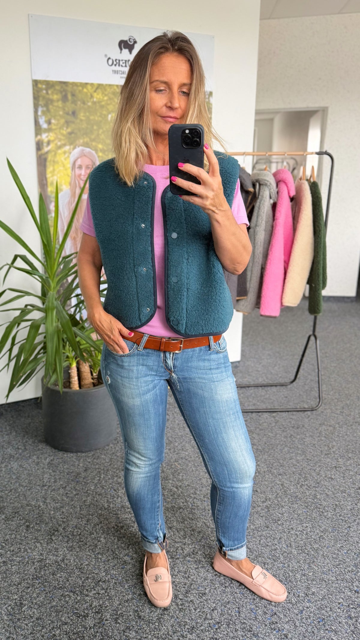Alwero - Bodywarmer "TYB" ADULT, TRANS TEAL, Merinowolle, ultra light
