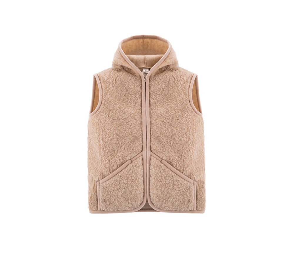 Alwero - Bodywarmer "Everest" Adult, Biowolle, English Tea, Unisex