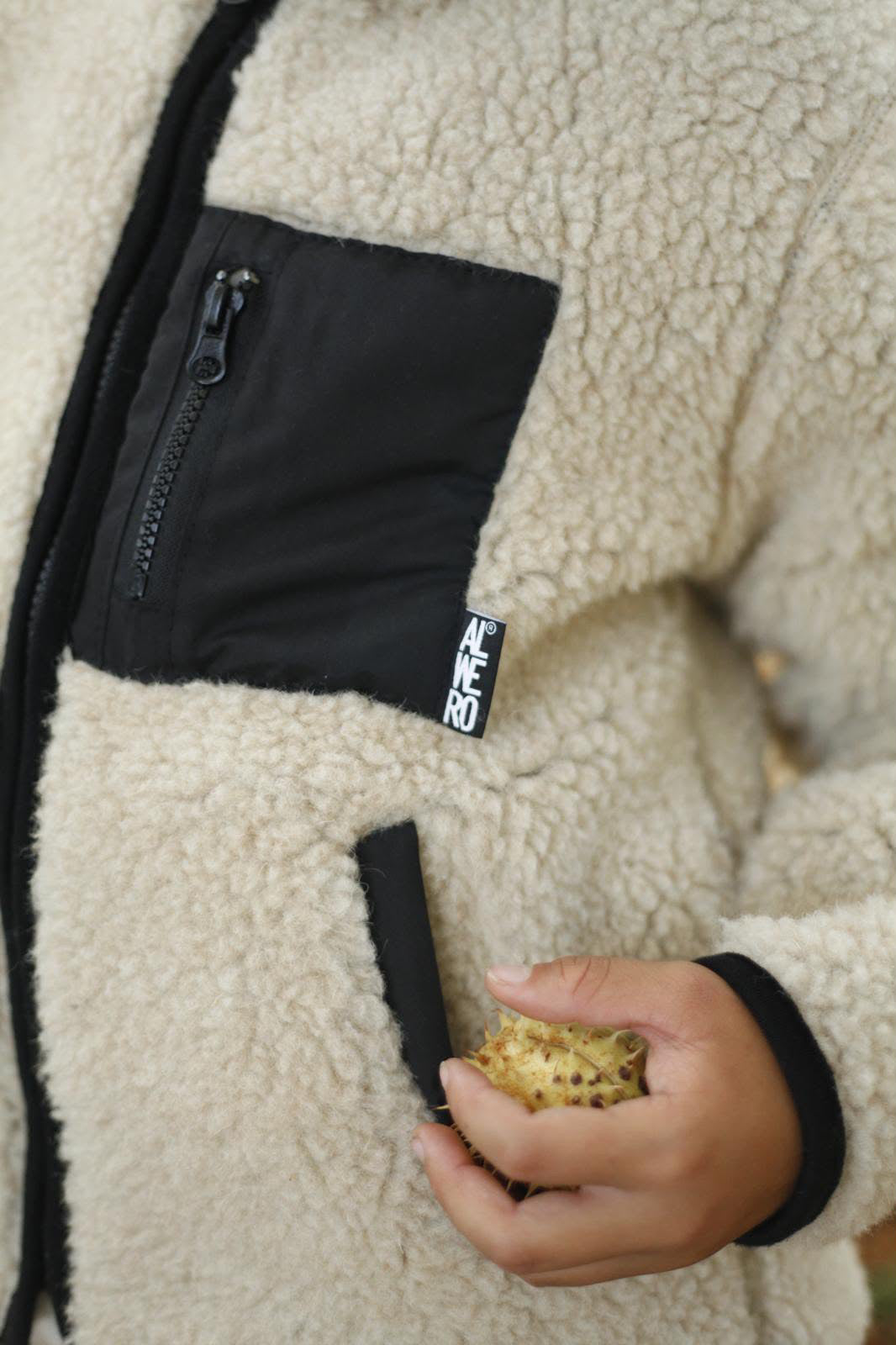 Alwero - Jacke SHERPA, SAND BROWN, MEN, Biowolle, ultra leicht