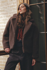 Alwero - Jacke "HERITA",  CHOCO MARTINI, Biowolle Ultra Light
