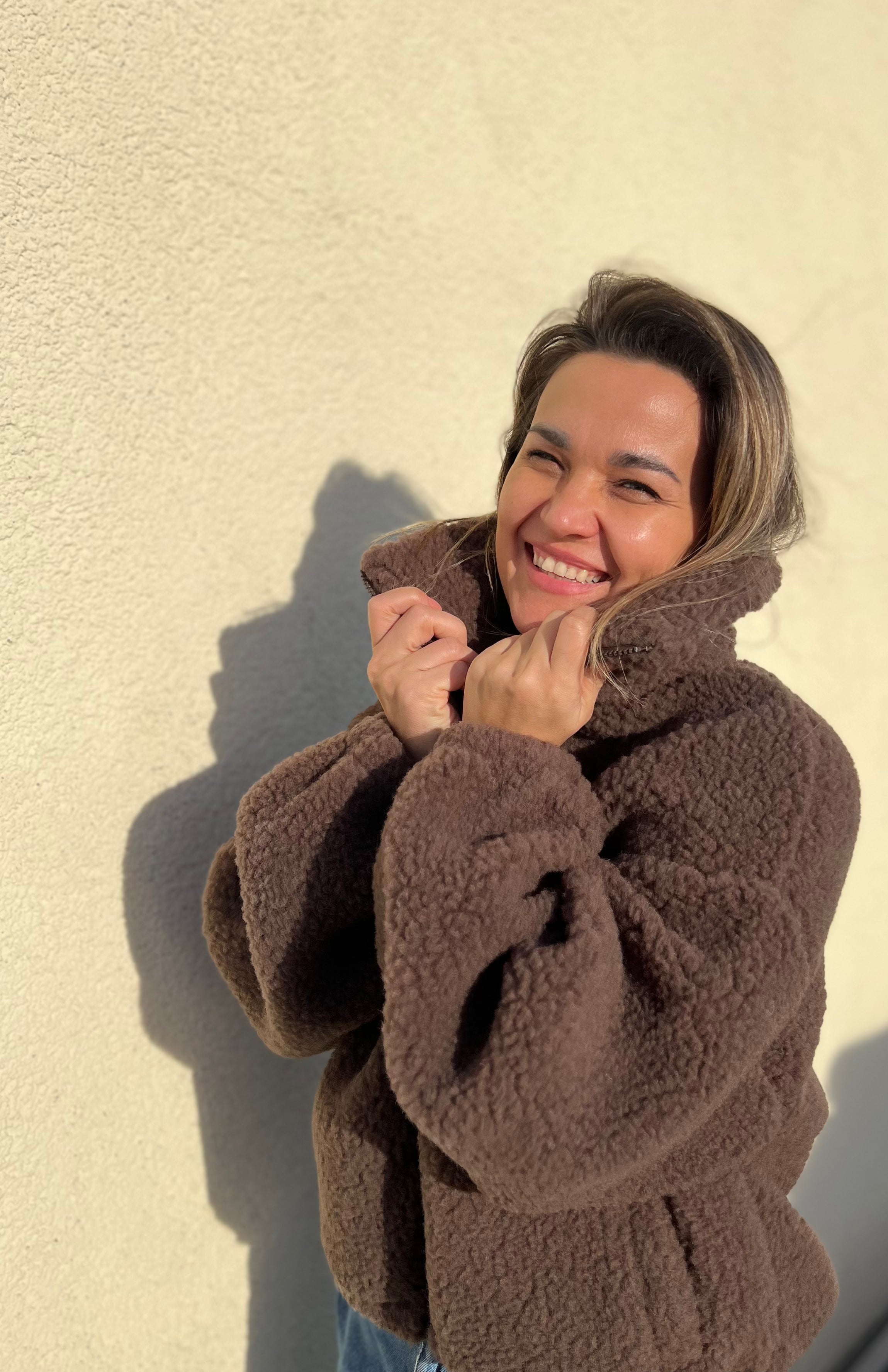 Alwero - Jacke BLANCS, Oversize, CHOCOLATE MARTINI, Biowolle