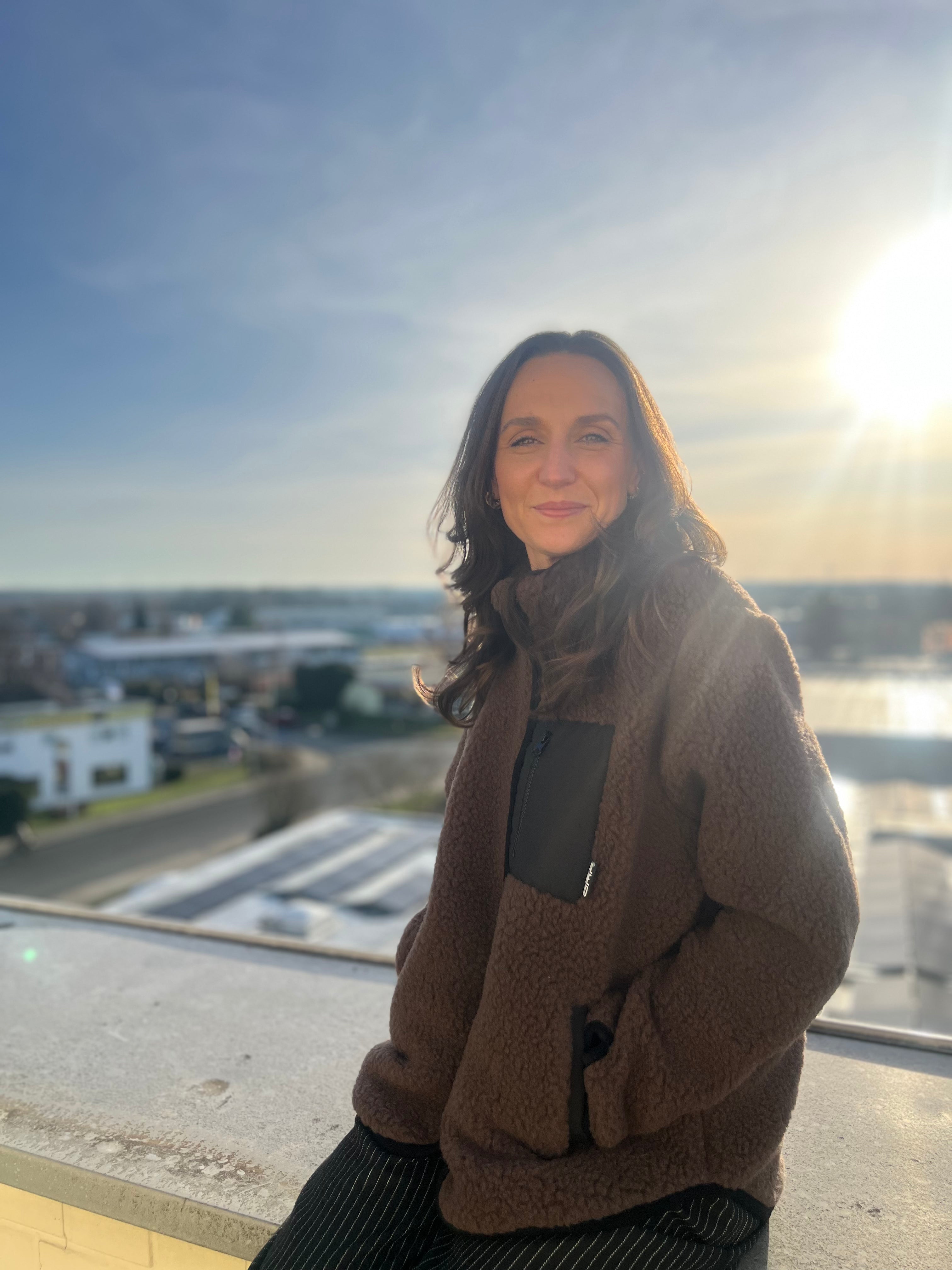 Alwero - Jacke SHERPA, CHOCOLATE MARTINI, Biowolle, ultra leicht