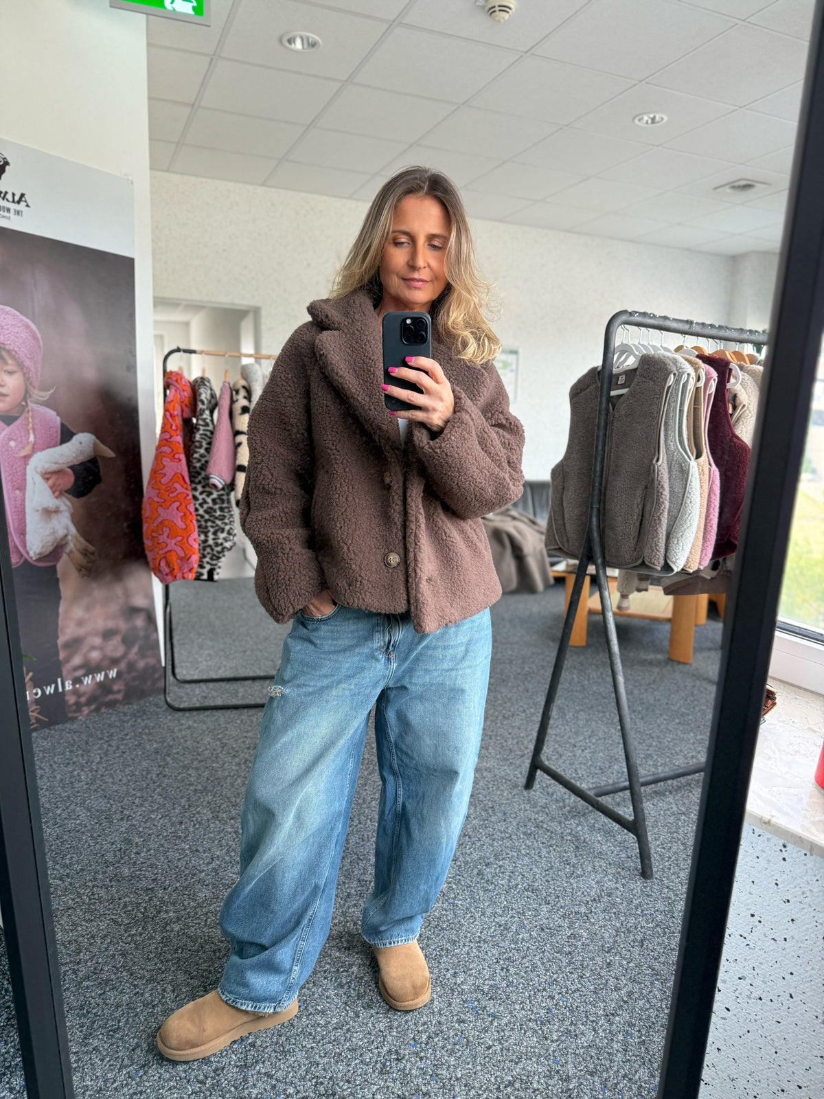 Alwero - Jacke "HERITA",  CHOCO MARTINI, Biowolle Ultra Light