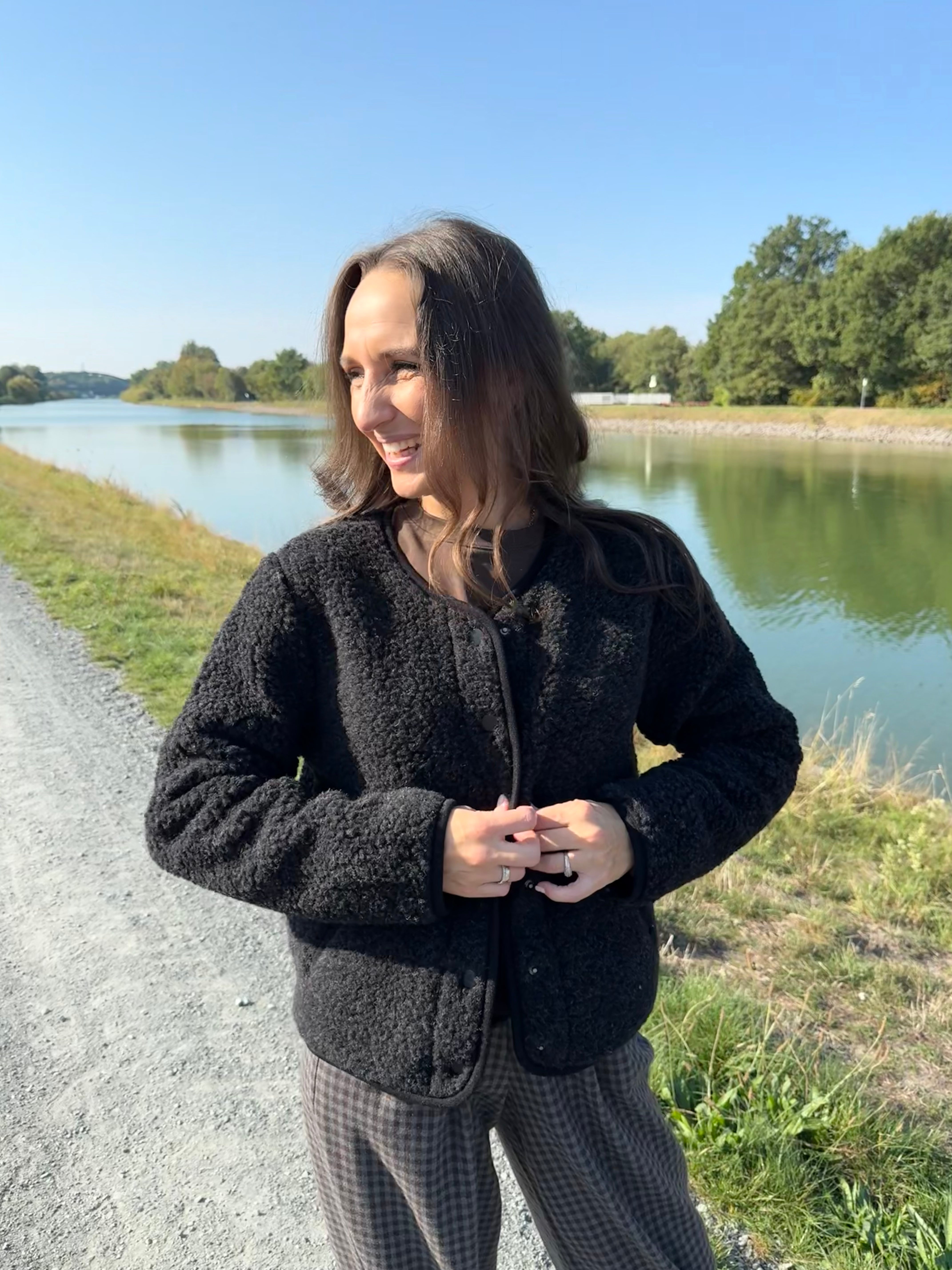 Alwero - Jacke "TYBS" Adult, DEEP BLACK, Biowolle Ultra Light