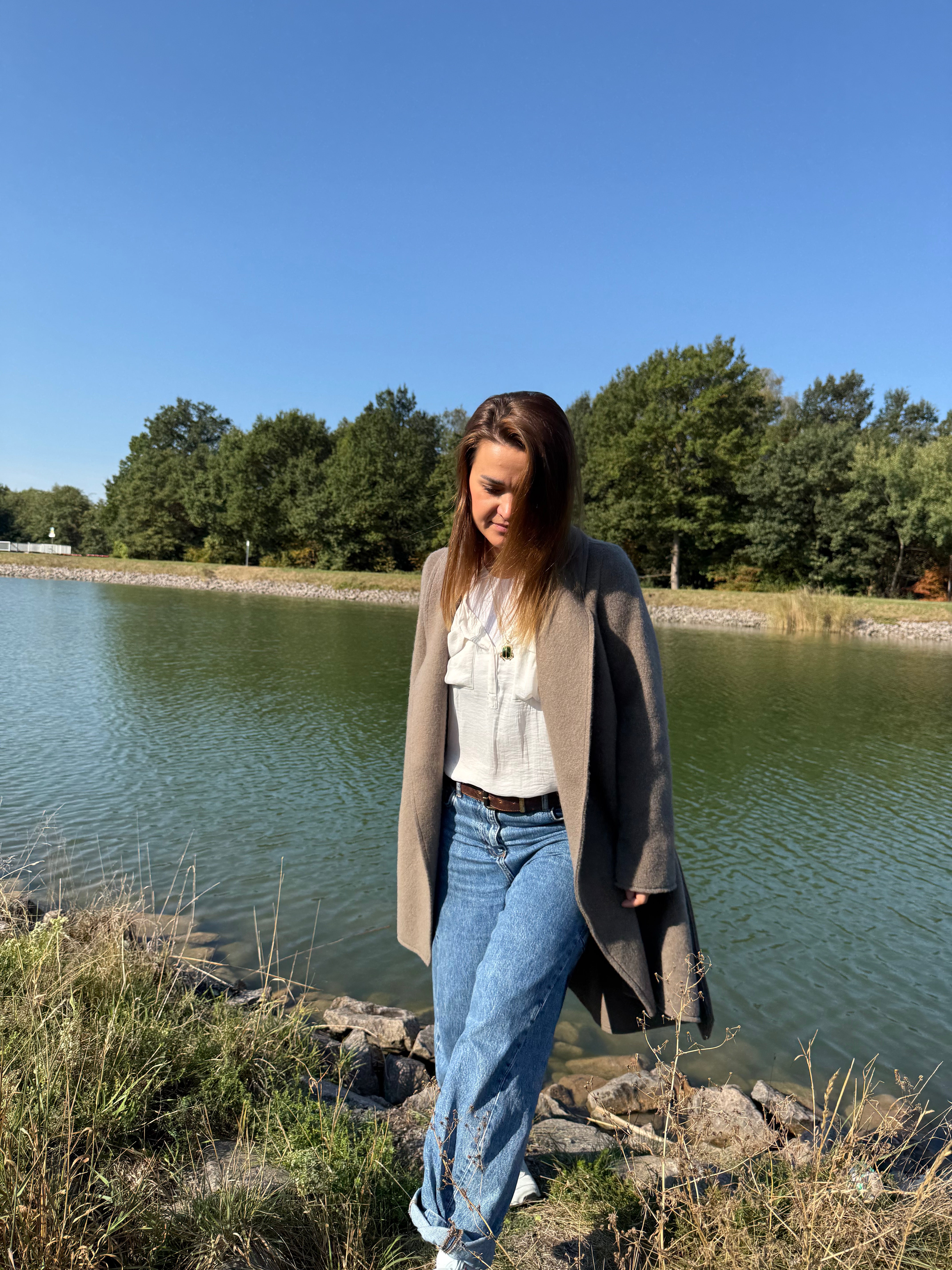 Alwero - Wollmantel Woman "DANIELLE", MOUSE - PreOrder