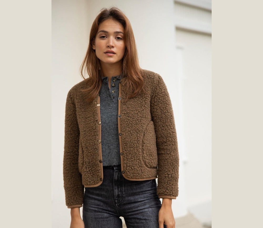 Alwero - Jacket Women KALLY, Biowolle, Braun