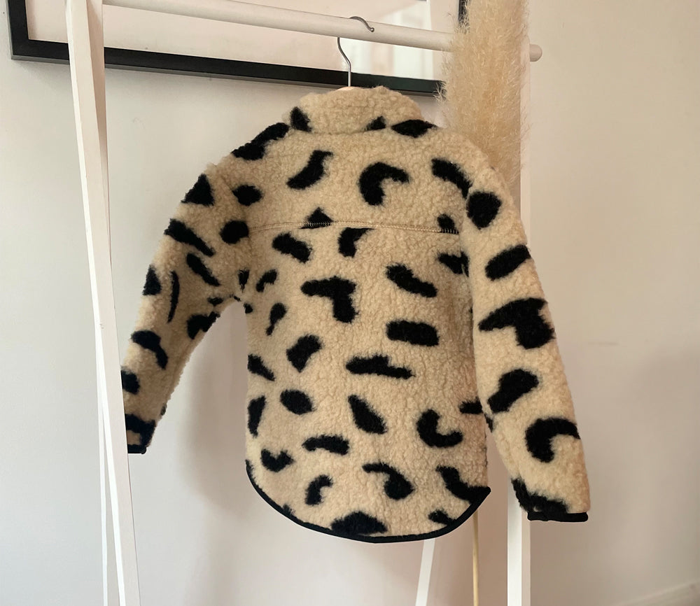 Alwero - Teddy Wolljacke LEO Junior, Biowolle, Gepard