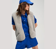 Alwero - Weste "POS" Adult, Biowolle, SILVER, ultra light