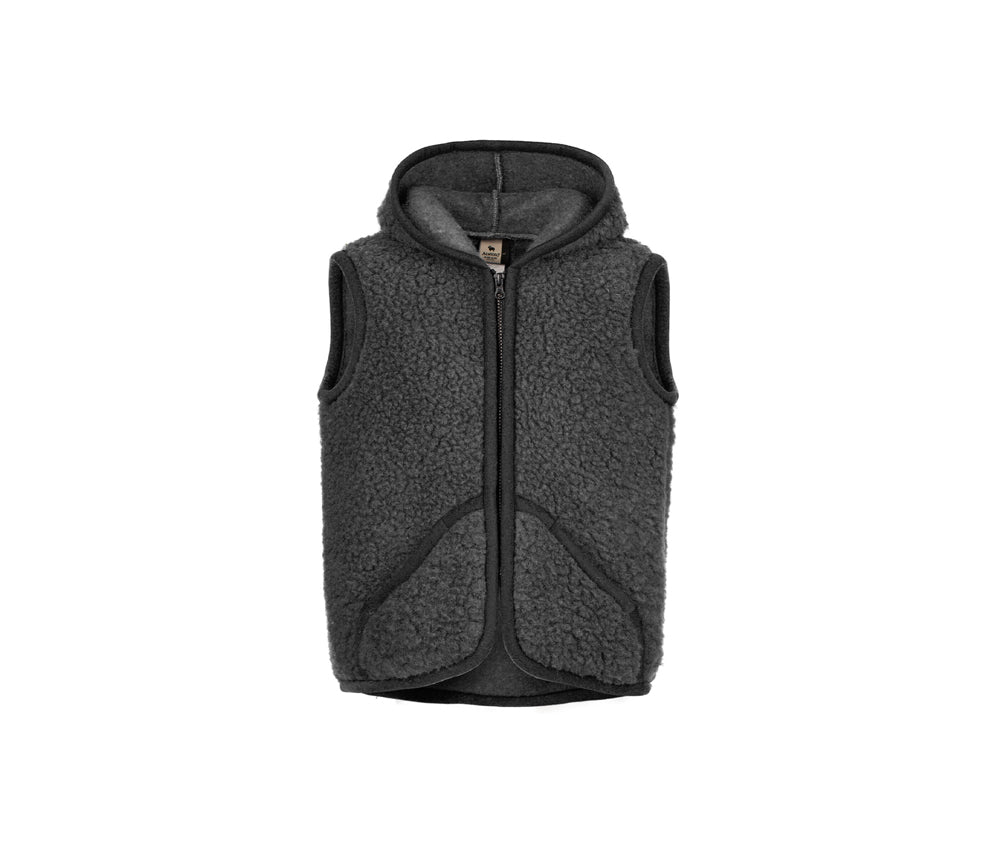 Alwero - Bodywarmer Robby, Biowolle, Graphite