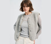 Alwero - Weste "TYB" Adult, Biowolle, Silver